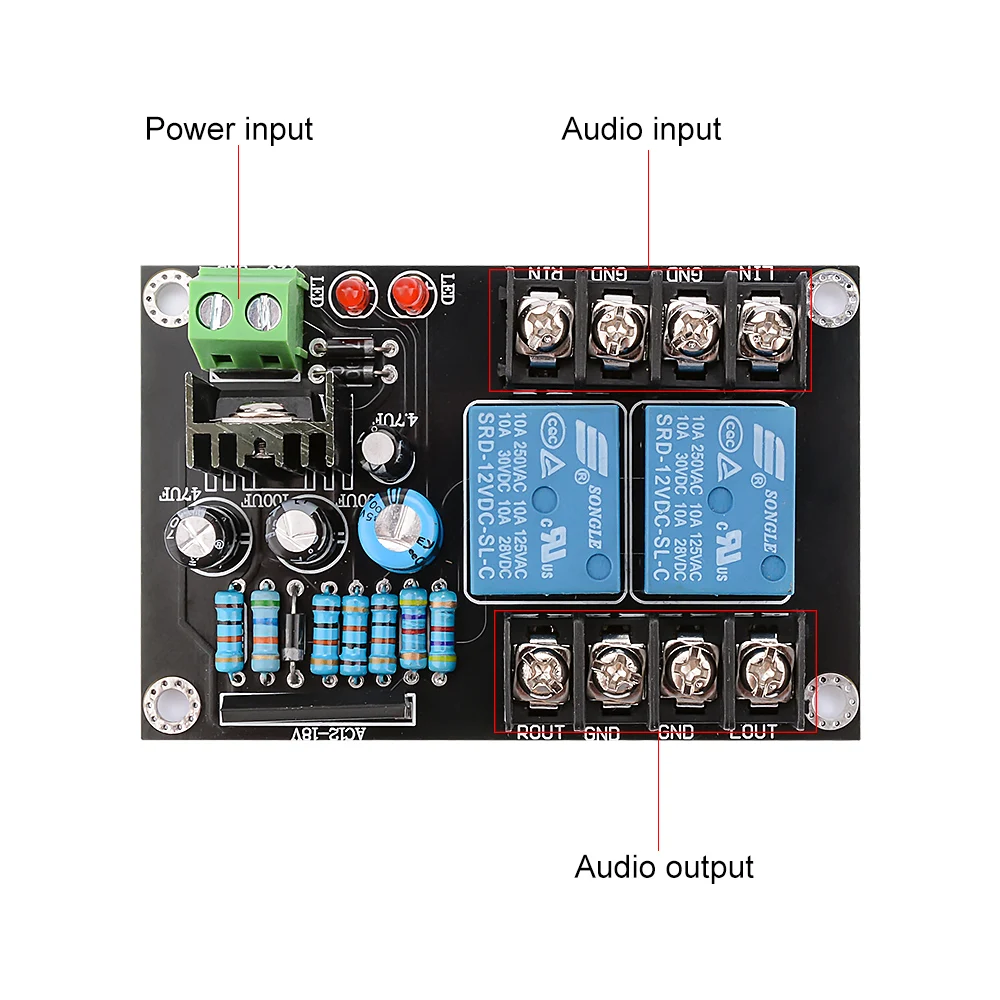 AIYIMA UPC1237 2 0 Защитная плата динамика 300Wx2 для 1875 LM3886 TDA7294 Усилитель мощности
