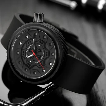 

Oulm New Wheel Rim Hub Watch Custom Design Sport Car Rim Watches Waterproof Creative Relogio Masculino Watches Man Wrist Watch