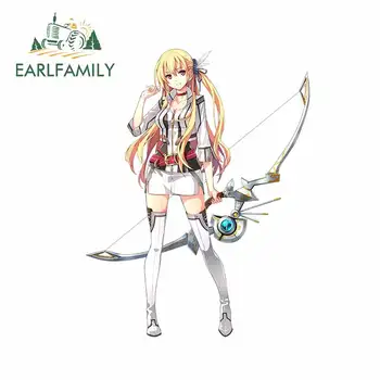 

EARLFAMILY 13cm x 10.2cm For Anime Girl Personality Car Stickers Car Styling Decal Vinyl Material Waterproof Decoration