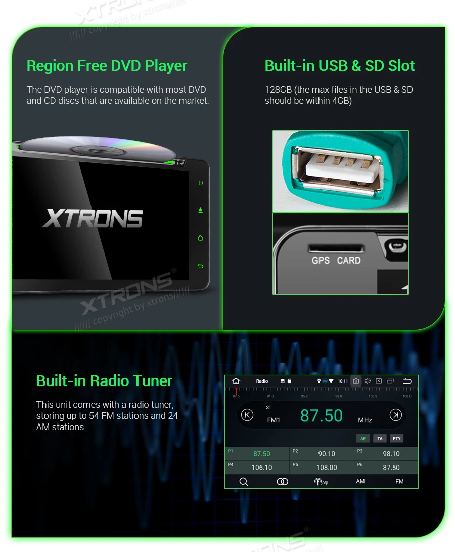 Perfect 6.95" Android 9.0 64G ROMCar DVD Multimedia Navigation GPS Radio for Toyota 4Runner 2002-2009 & Vios 2003-2010 & Hilux 2001-2011 20