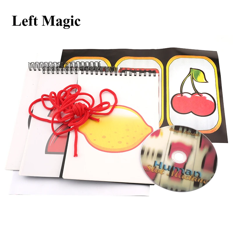 Human Slot Machine Magic Tricks Magician Prediction Magia Note Pad