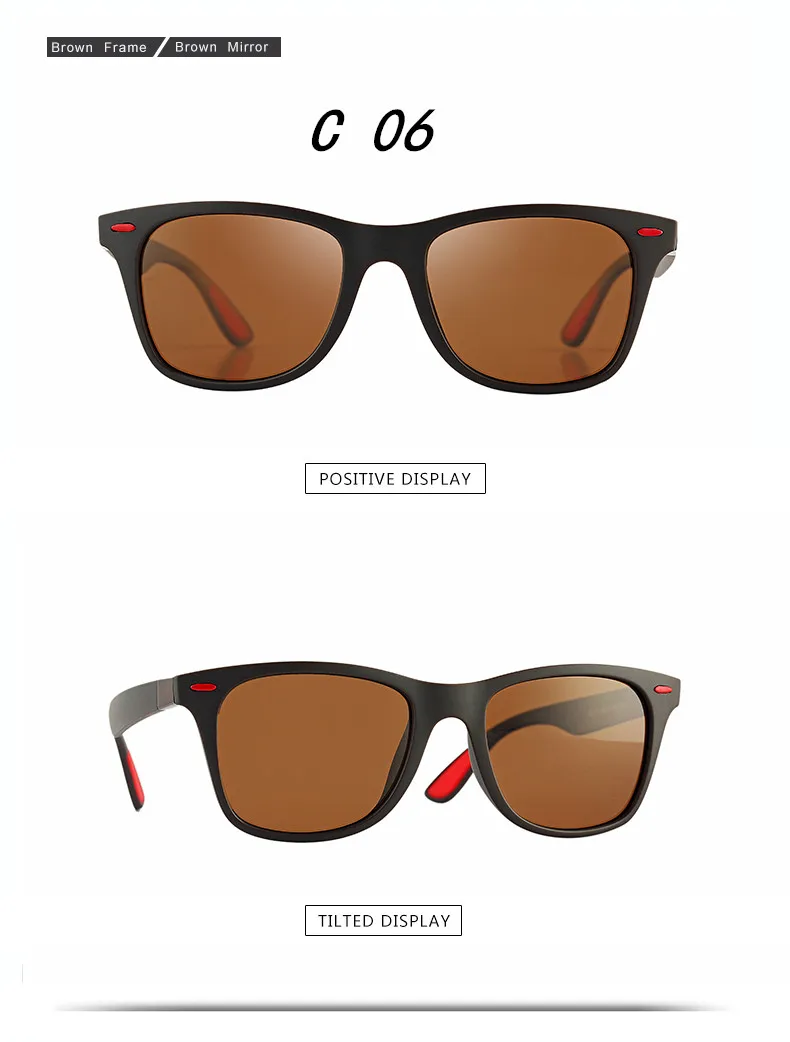 Классические поляризационные солнцезащитные очки для мужчин и женщин, фирменный дизайн, для вождения, квадратная оправа, солнцезащитные очки, мужские очки, UV400, Gafas De Sol