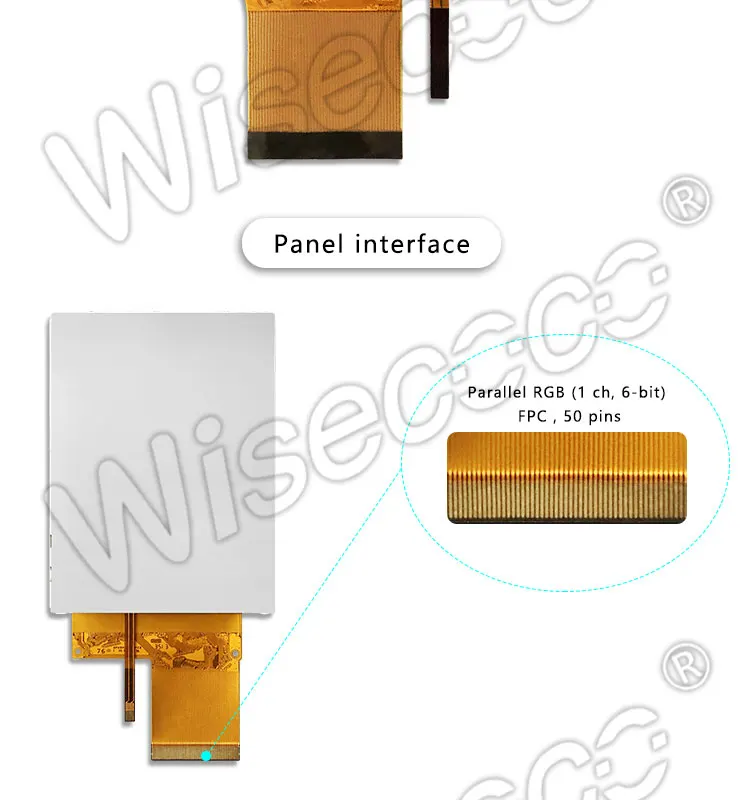 Wisecoco LQ035Q7DB05 3,5 дюймов tft ЖК-панель экран для ручной и КПК солнечного света читаемый дисплей TN трансфлекторный
