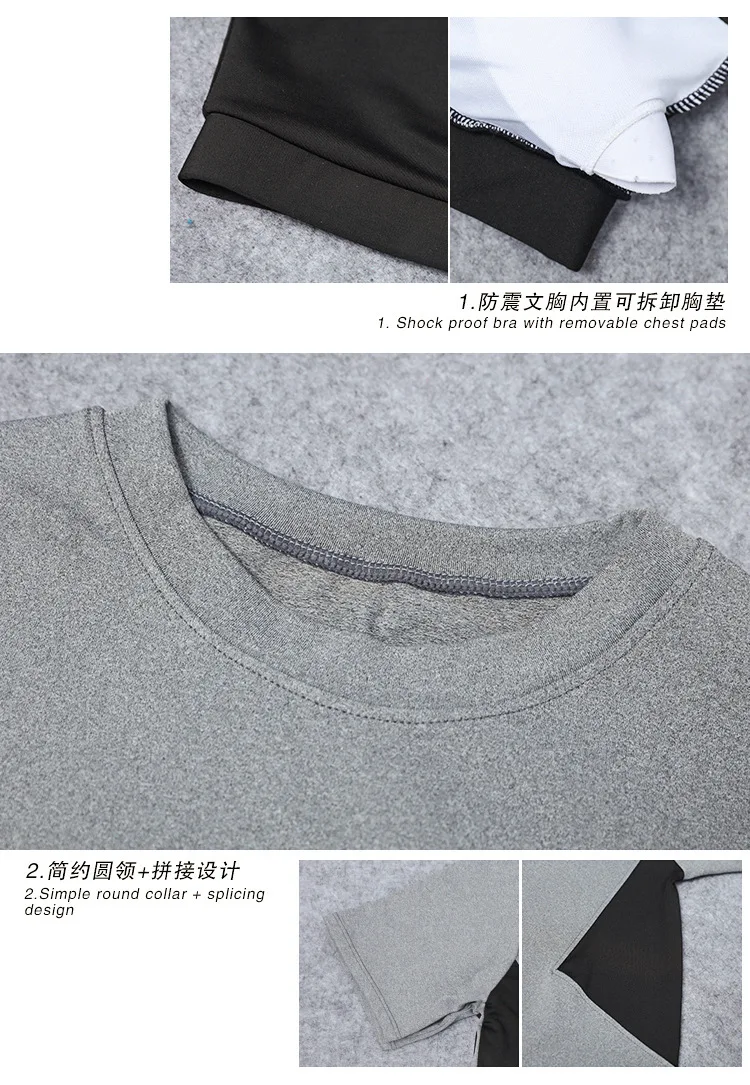 Spring And Summer New Style Sports WOMEN'S Suit Loose And Plus-sized Short Sleeve Gym Yoga Clothes Three-piece Set