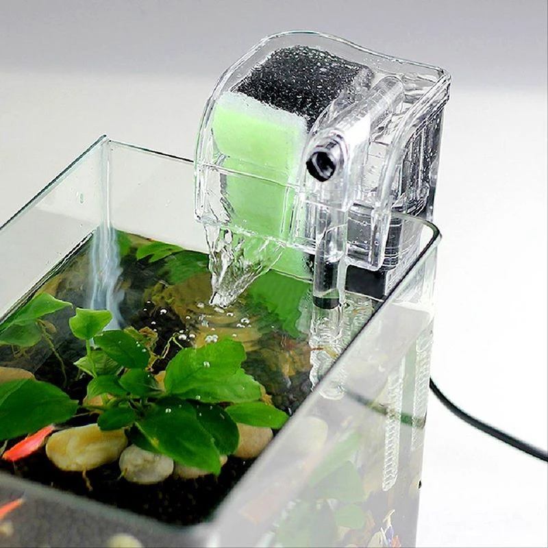 7 3 in 1 Hanging Filter Without Oil Film Collector Hanging External Aquarium Filter Water Oxygen Circulation Aquarium Filter Pump