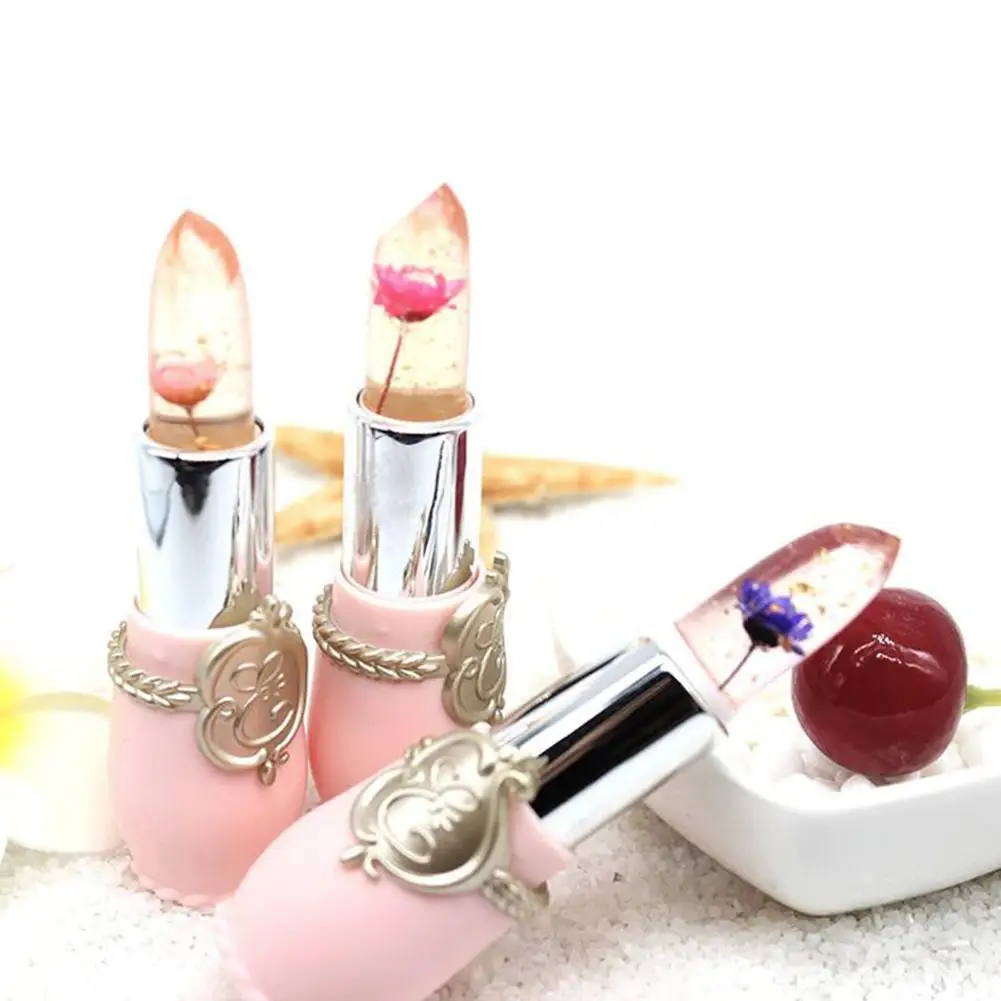 

Moisturizing Long Lasting Temperature Color Change Dried Flower Lipstick Lip Cream Lipblam Natural Magic Protect Lips Cosmetics