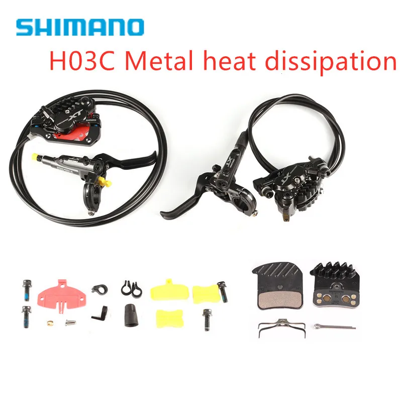 H03C brake pad Shimano Deore XT BR-M8020 4 поршневой Тормоз MTB Горный дисковый тормоз гидравлический передний и задний комплект M8020 тормоз лучше, чем M8000 - Цвет: H03C brake pad