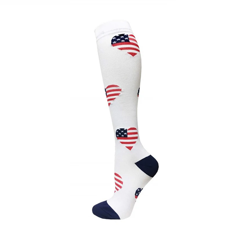calcetines ciclismo Compression Socks Running Socks Men Women Fashion Breathable Wicking Outdoor Football Soccer Ski Hiking Sock