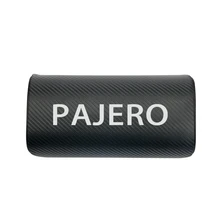 Автомобильные подушки для шеи с обеих сторон из искусственной кожи, один чехол для подголовника для Mitsubishi Pajero, автомобильные аксессуары