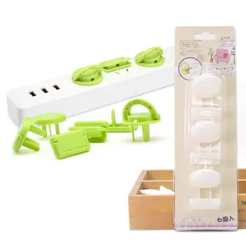 

6pcs Anti-electric Shock Safety Socket Protection Cover Large Size
