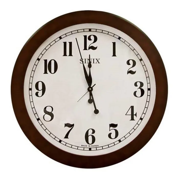 Sinix 4000A large diameter wall clock in Wood caseWall Clocks