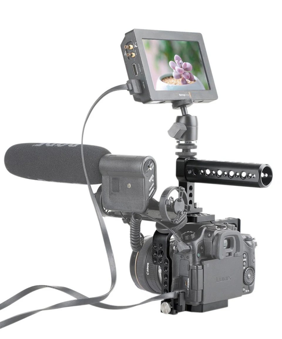 SMALLRIG GH4 камера клетка Комплект для Panasonic DMC-GH4/GH3 камера с верхней ручкой Ручка HDMI кабель зажим форма установки 1980