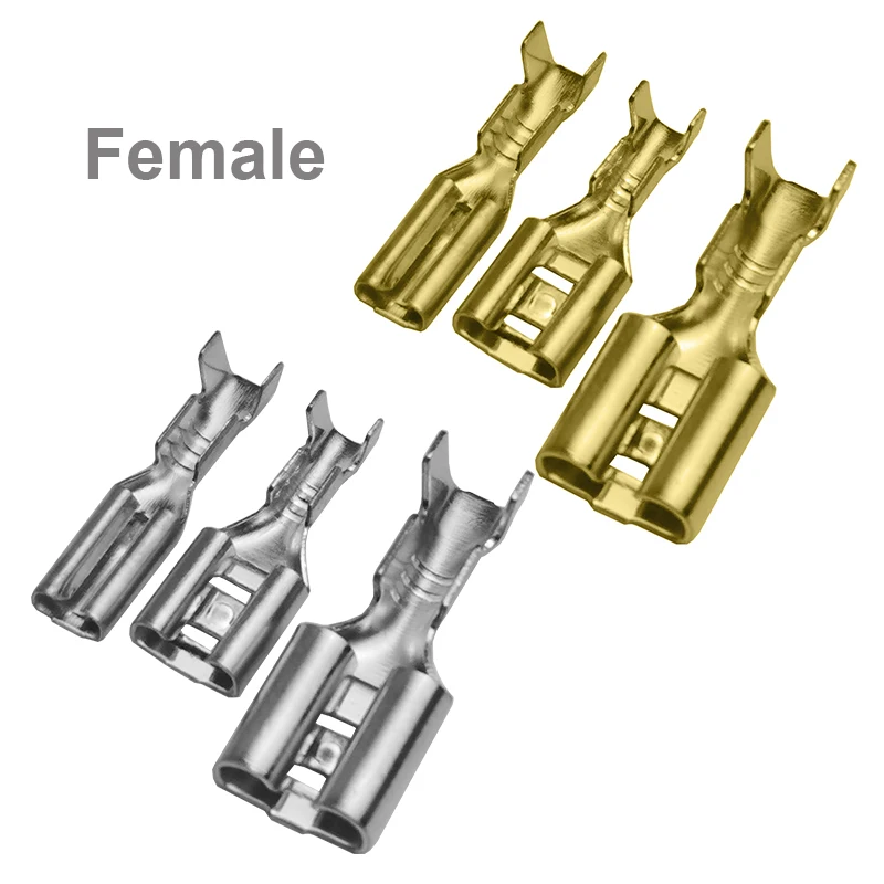 100Pcs 2.8mm 4.8mm 6.3mm ÷    ̵ ݵ ũ ͹̳ Ŀ, ڵ Ŀ  Ŀ Ʈ