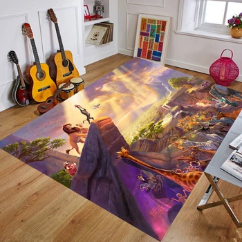 

80x160cm Lion Play Mat Autumn and Winter Washable Carpet Rug for Living Room Floor Rug for Parlor Mat Bedroom Huge Baby Mat