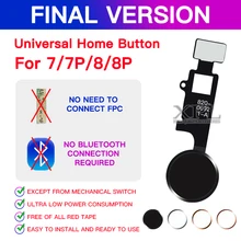 Универсальная Кнопка возврата домой для iphone 7 7P 8 8 P Кнопка возврата домой с кнопкой возврата назад, кнопка JC YF для iphone 7 8 Plus