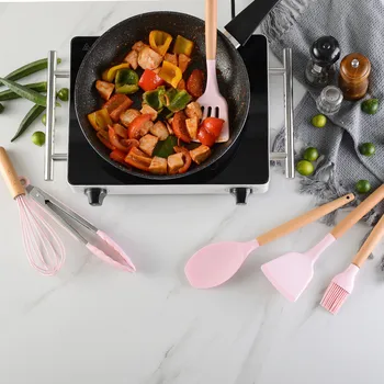 

Silicone Kitchen Tools Set Cooking Tools Utensils Set Spatula Shovel Soup Spoon Utensilios Kitchen Accessories Cooking De Cocina