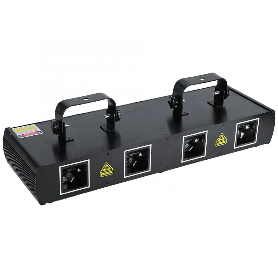 4 линзы 30 Вт лазерный сценический свет 7CH DMX512 реагирующий на Звук ДИСКО вечерние эффект ЕС розетка для лампы 220~ 240 В DMX512 мастер-раб авто