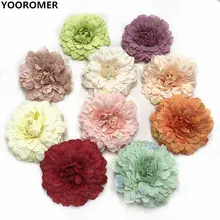YOOROMER 5 шт. искусственный цветок хризантемы цветок свадьба DIY декоративный искусственный цветок украшение дома шелковая вышивка цветок