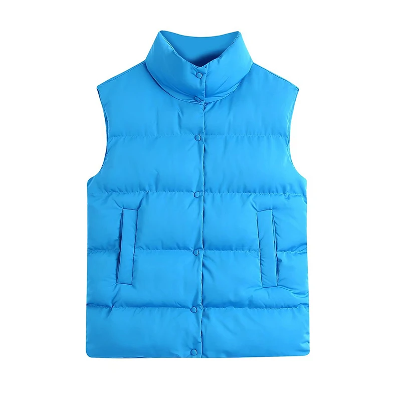 blue puffer vests
