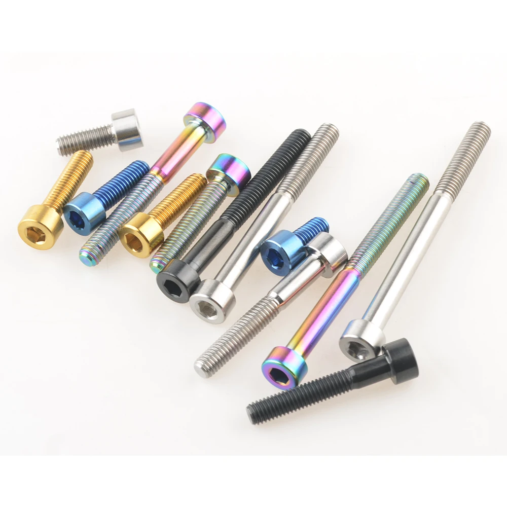 Xingxi Titanium Ti M5x10 12 16 18 20 25 30 35 40 45 50 55 60 мм DIN912 головка с болтами деталь для