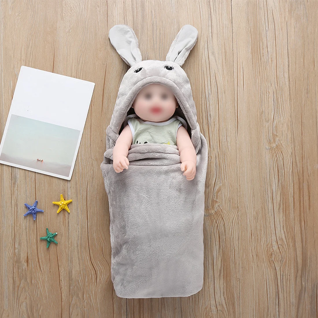 Детское милое плюшевое одеяло для новорожденных, покрывало для сна, пеленка, полотенце для новорожденных