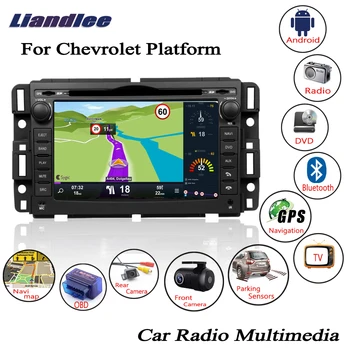 شراءLiandlee 2 الدين أندرويد ل شيفروليه منصة 2007 ~ 2014 سيارة راديو CD تحديد مواقع لمشغل أقراص دي في دي الملاحة نافي خرائط كاميرا OBD شاشة تلفاز