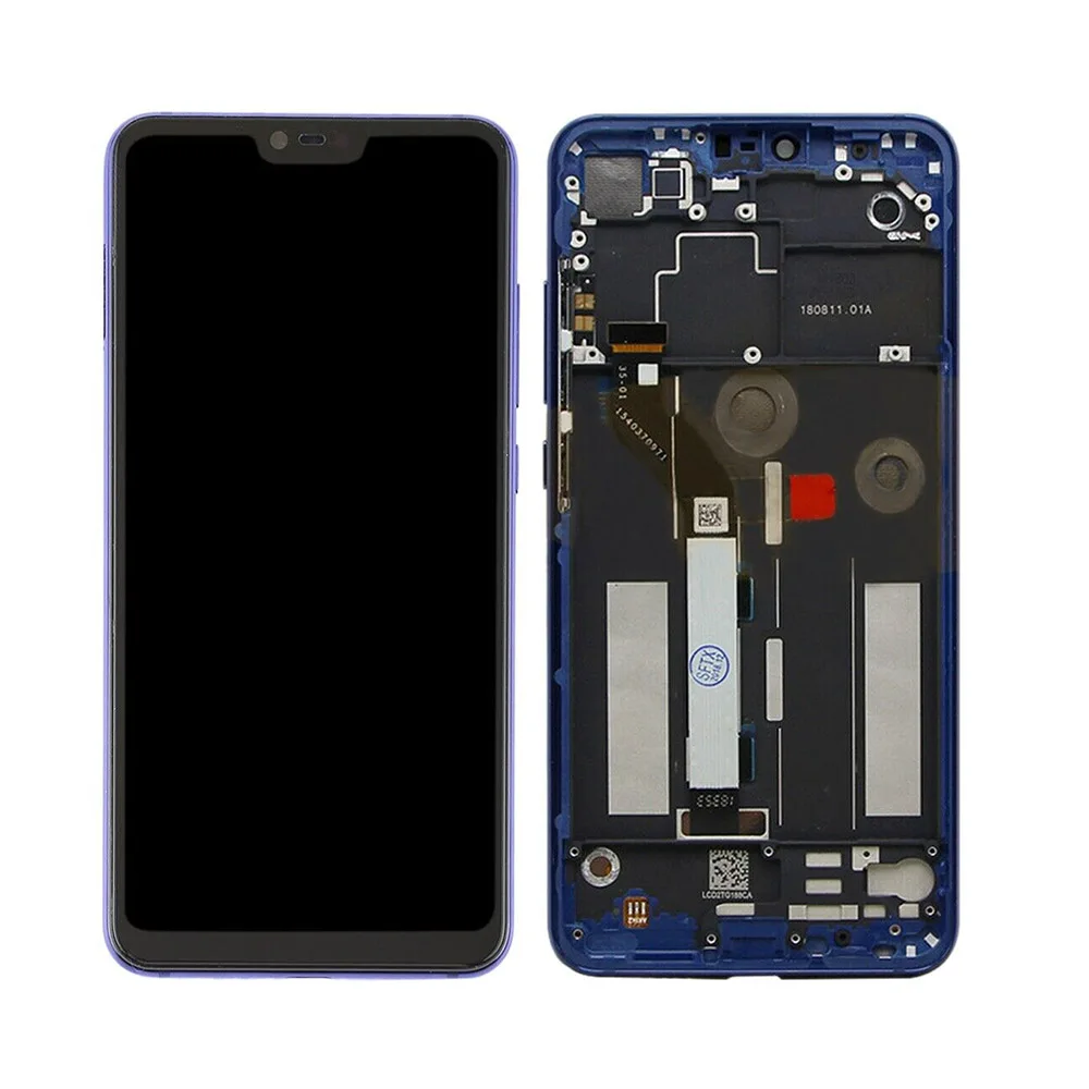 With Blue Frame ЖК-дисплей E-fa mi ly 6,26 ''для Xiaomi mi 8 Lite ЖК-дисплей с рамкой для Xiaomi mi 8 Lite Youth 8X ЖК-экран - Цвет: With Blue Frame