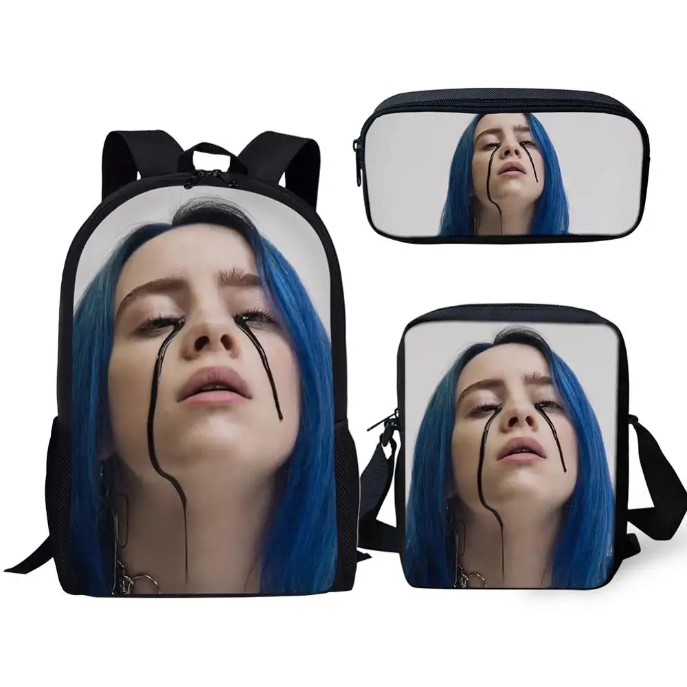 

Vogue Billie Eilish Backpack Back To School Bags Travel Backpacks for Teenager Kids Knapsack Girls Rapper Hiphop School Mochila