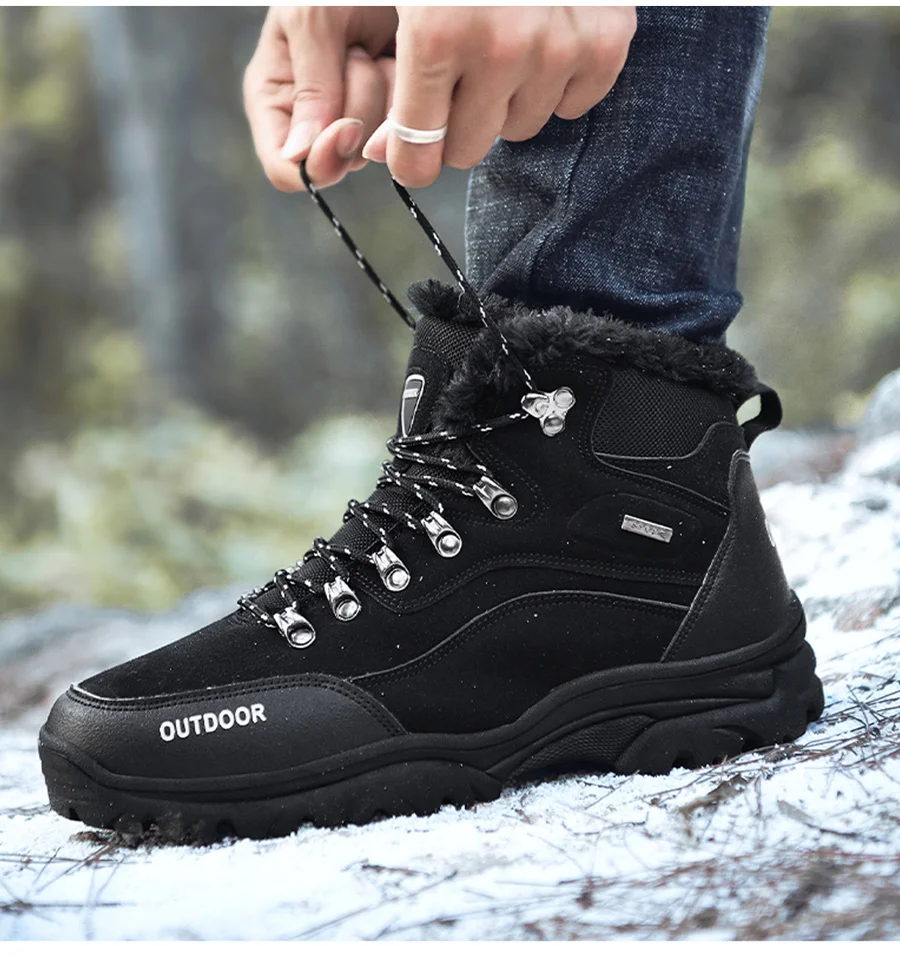 TKN мужские уличные походные ботинки зимние теплые мужские кроссовки для альпинизма, трекинга Мужская водонепроницаемая Нескользящая спортивная обувь 9055