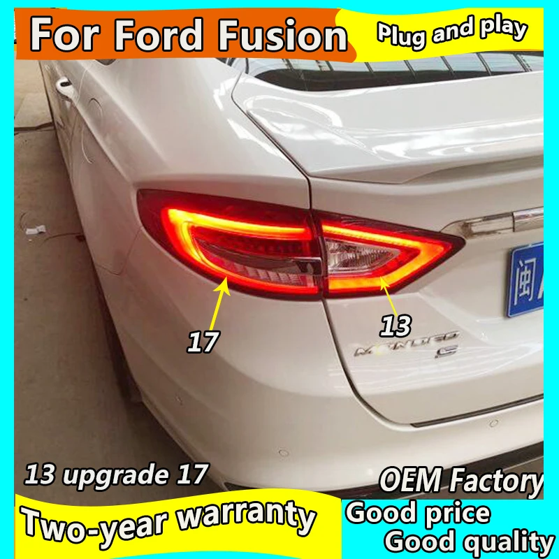 Автомобильный Стайлинг для Ford Fusion 2013- Mondeo задние фонари обновление- Fusion задний фонарь светодиодный задний фонарь