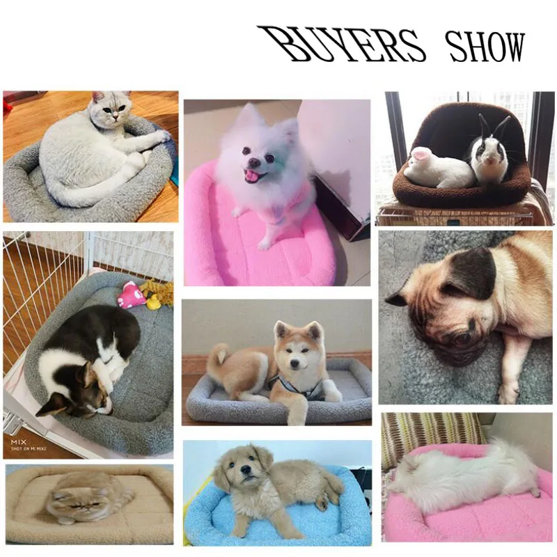 New Pet Cat Dog Mat Cushion Winter Warrm Washable Waterproof Bottom Small Medium Dogs Sleeping Bed Pad Solid Puppy Kitten Nest