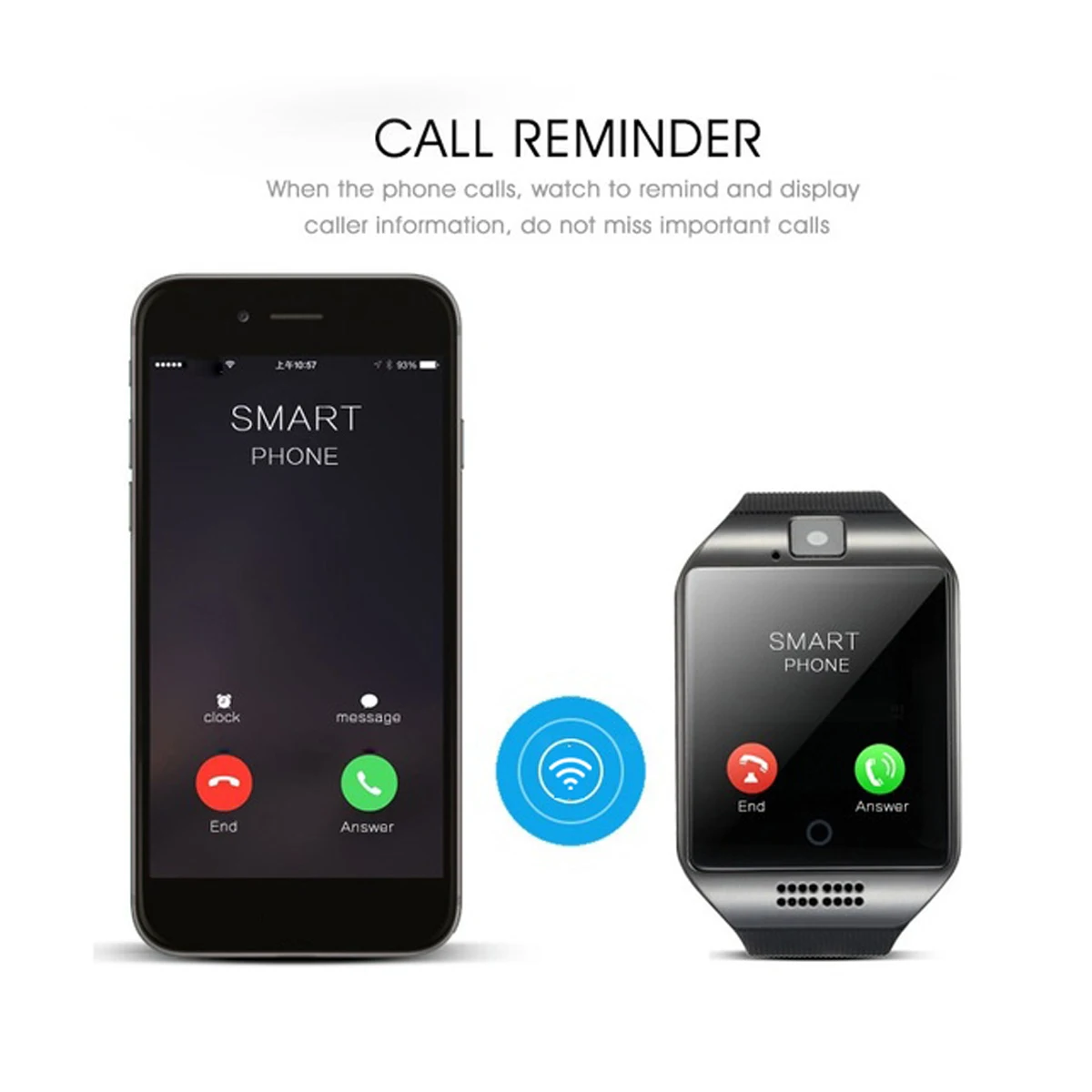 Смарт-часы с камерой, поддержка bluetooth, слот для sim-карты TF, фитнес-трекер, спортивные часы для женщин, мужчин, детей