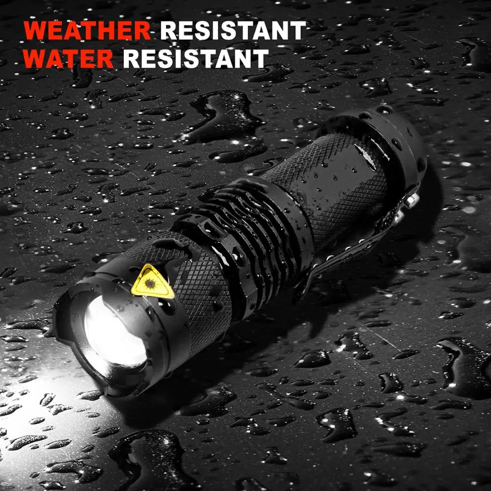 

Handheld Mini Flashlight Waterproof 3W XPE Tactical Lamp Adjustable Focus Zoomable LED Torch With 3 Modes for camping Hunting