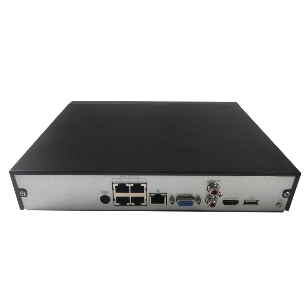 Dahua NVR P2P 4K poe сетевой видеорегистратор NVR4104HS-P-4KS2 4CH 4 POE порта H.265/H.264 до 8MP для ip-камеры