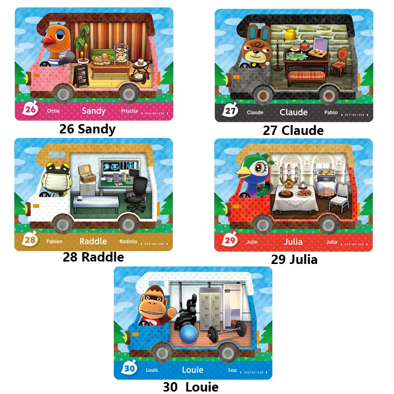 Карточка для скрещивания животных CV автомобильная карточка Amiibo Ketchup с новым