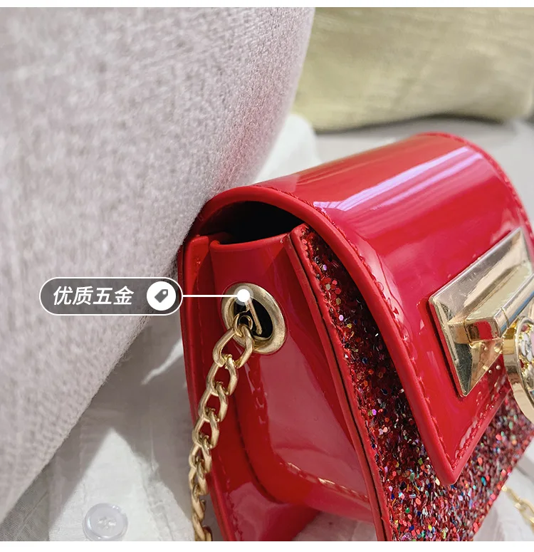 France Non-mainstream Children's Bags New Style Summer Autumn Popular Mini Chain Square Sling Bag Versatile INS Shoulder Ba