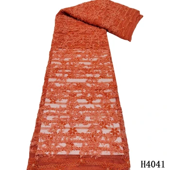 

French Lace Fabric 2020 High Quality African Tulle Lace Fabrics Nigerian Mesh Embroidery Lace Fabric For Wedding Dress HJ4041