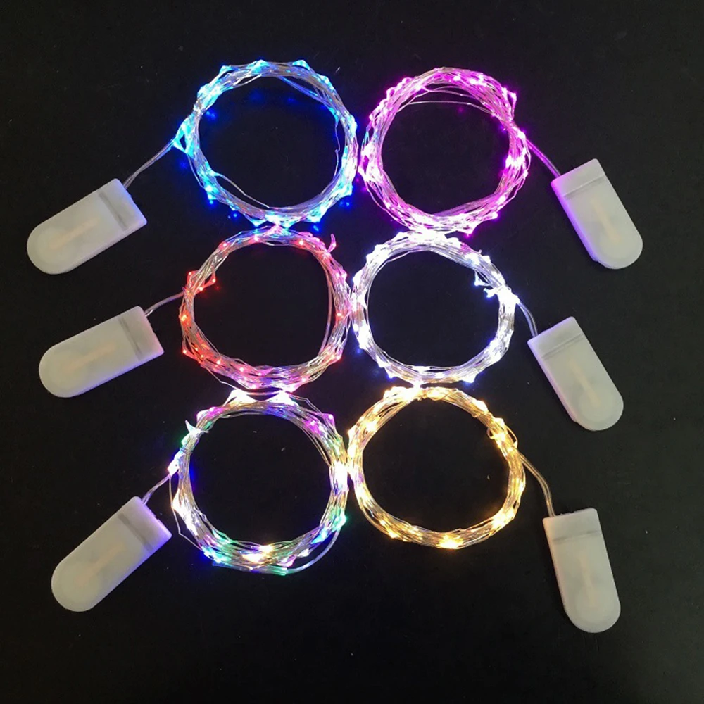 Luces Led Copper Wire Fairy Lights Battery Powered LED String Lights Party Wedding Indoor Christmas Decoration Garland Lights