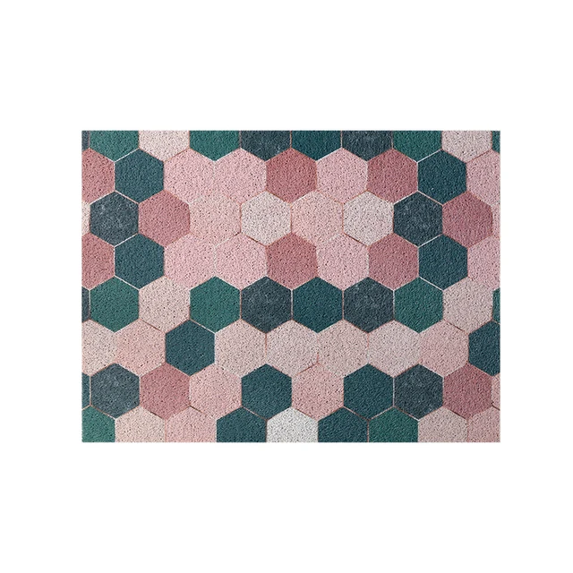 Door Mat Carpet Hallway Bedroom Living Room Balcony Porch Entrance Doormat Dust Removal Waterproof Non-slip Silk Loop Mat Carpet J