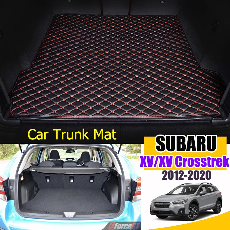 Кожаные Коврики для багажника автомобиля под заказ Subaru XV Crosstrek 2012 2020 коврик заднего напольный лоток ковер