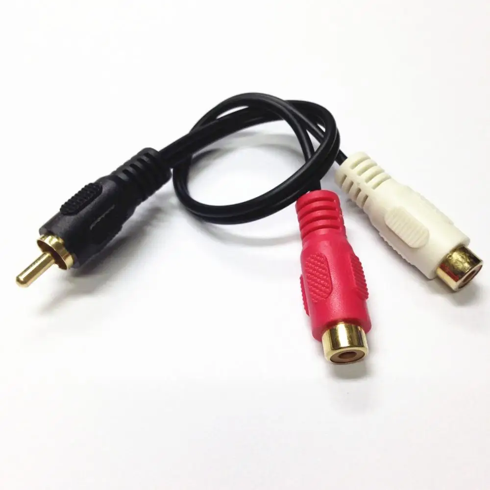 2 RCA revolution 1 Женский кабель OFC Мужской Y раздельный для автомобильной аудиосистемы