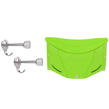 

1 Set Door Stops Stainless Steel Door Stopper Wall Mount with Extra Hook & 1 Pcs Folding Stool Folding Chair CNIM Hot