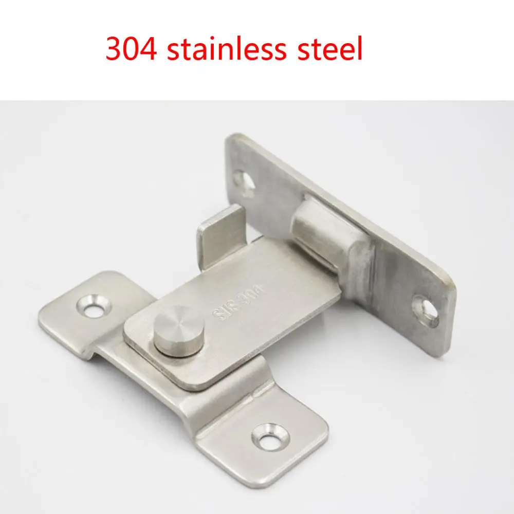 

Stainless Steel 90 Degree Right Angle Buckle Hook Lock Bolt for Sliding Door Latch Bar Window Home Furniture Hardware Supplies