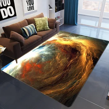 

3D Galaxy Space Stars Carpets Living Room Home Decoration Bedroom Parlor Tea Table Area Rug Mat Soft Large Rug and Carpet