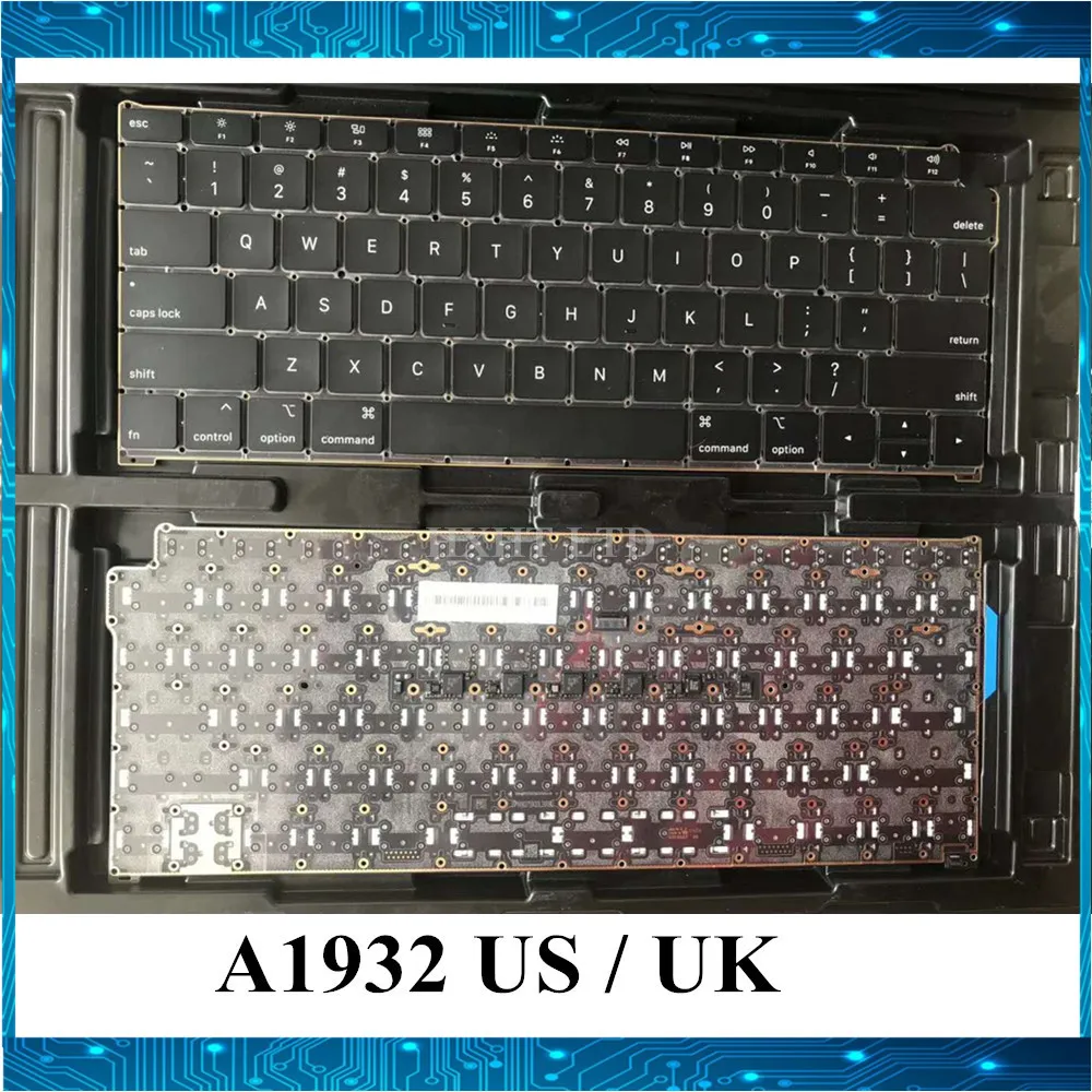 Новая клавиатура A1932 UK для MacBook Air Ret 13 3 &quotRetina US USA английская замена MRE82 EMC 3184 2018 год