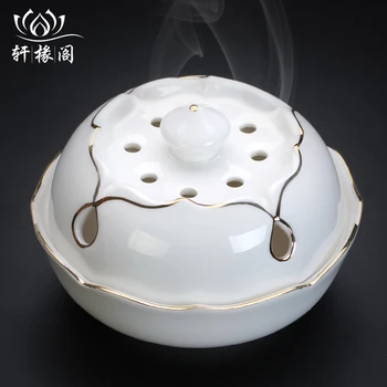 

Buddhist Electronic Portable Incense Burner Ceramic Smell Incense Diffuser Porcelain Bruleur Encens Buddhist Supplies New MM60XL