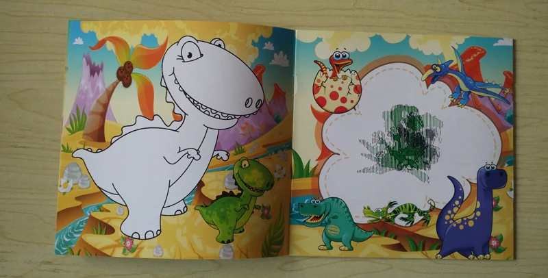 22 Pages Dinosaur Style Secret Garden Painting Drawing Kill Time Book Will Moving DIY Children's Puzzle Magic Coloring Book 22 Pages Dinosaur Style Secret Garden Painting Drawing Kill Time Book Will Moving DIY Children's Puzzle Magic Coloring Book