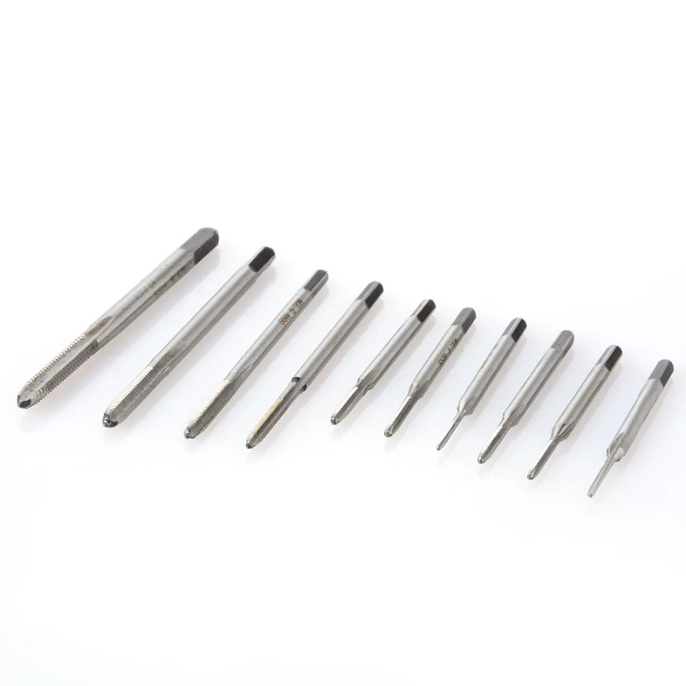 LAMEZIA  10pcs Hand Tap Thread Wire Tapping Threading Attack M1 M1.2 M1.4 M1.6 M1.7 M1.8 M2 M2.5 M3.0 M3.5