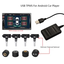 4 шт. Датчик USB TPMS монитор давления в шинах для Android навигация контроль давления в шинах Система сигнализации TPMS сенсор инструмент