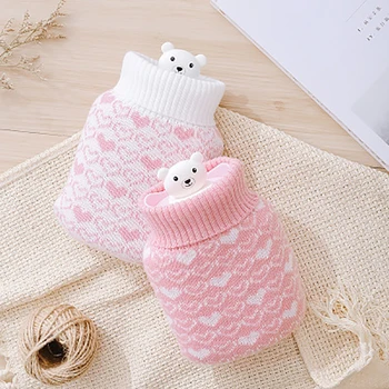 

Silicone Water-filling Hot Water Bottle Girls Cartoon Feet Hand Warmer Cute Bear Microwave Heating Bag Warming Accessories